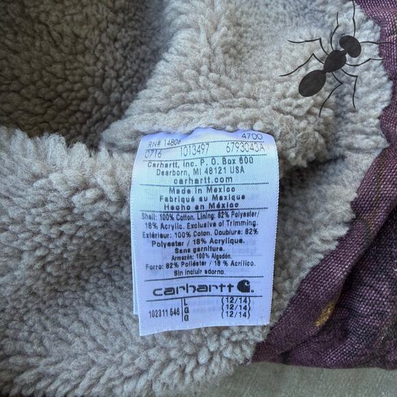 Vintage Y2K Carhartt WOMENS purple realtree work wear vest - Picture 3 of 5